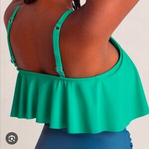 🌴 Shapermint Essentials Swim Ruffled Bikini Top - Mint 🌴